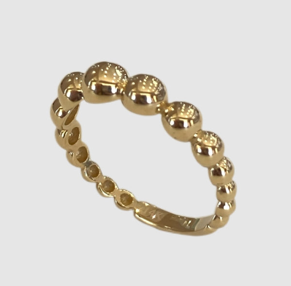 14Kt Yellow Gold Ball Ring