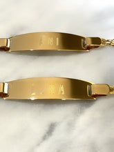 Load image into Gallery viewer, 18Kt Yellow Gold  Kids ID Bracelet
