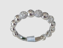 Load image into Gallery viewer, 14KT White Gold Diamond Ball Ring
