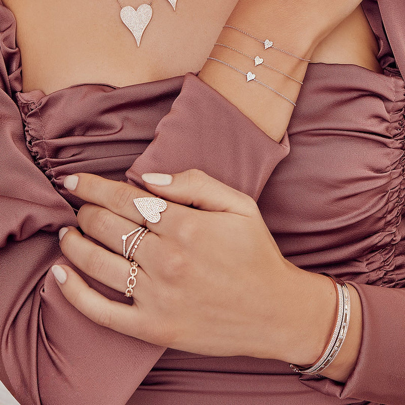 Pavé Heart Bracelet