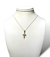 Load image into Gallery viewer, 14KT Cubic Zirconia Yellow Cross
