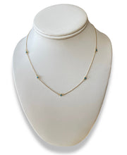 Load image into Gallery viewer, 18KT Yellow Gold Bezeled Turquoise Necklace
