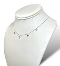 Load image into Gallery viewer, 14KT White Gold Mini-Cross Necklaces
