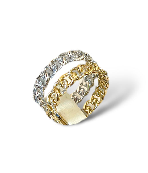 14KT Cuban-Link Lady's Ring