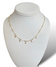 Load image into Gallery viewer, 14KT Gold Paperclip Diamond Necklace
