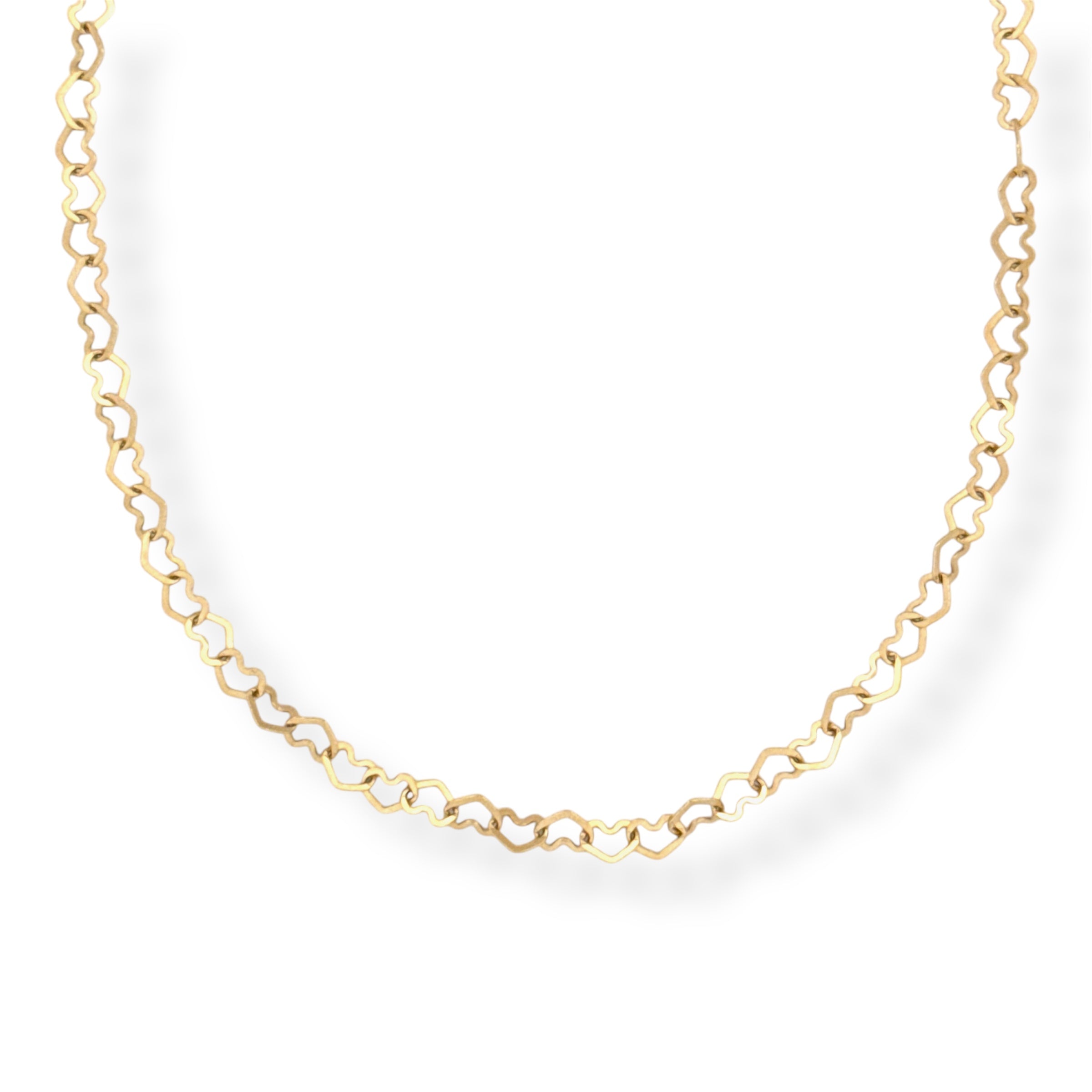 Linked Heart Necklace | Necklaces in 14K Gold = Nancy's Jewelry