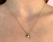 Load image into Gallery viewer, 0.02CT Diamond Lock &amp; Key Necklace
