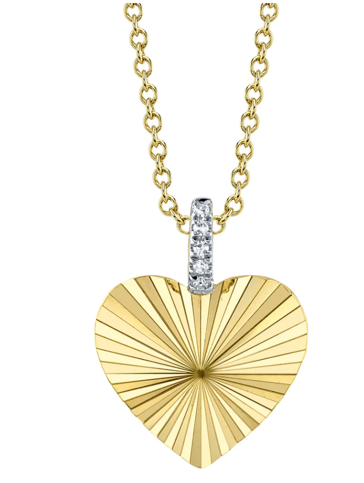0.01CT Diamond Heart Necklace