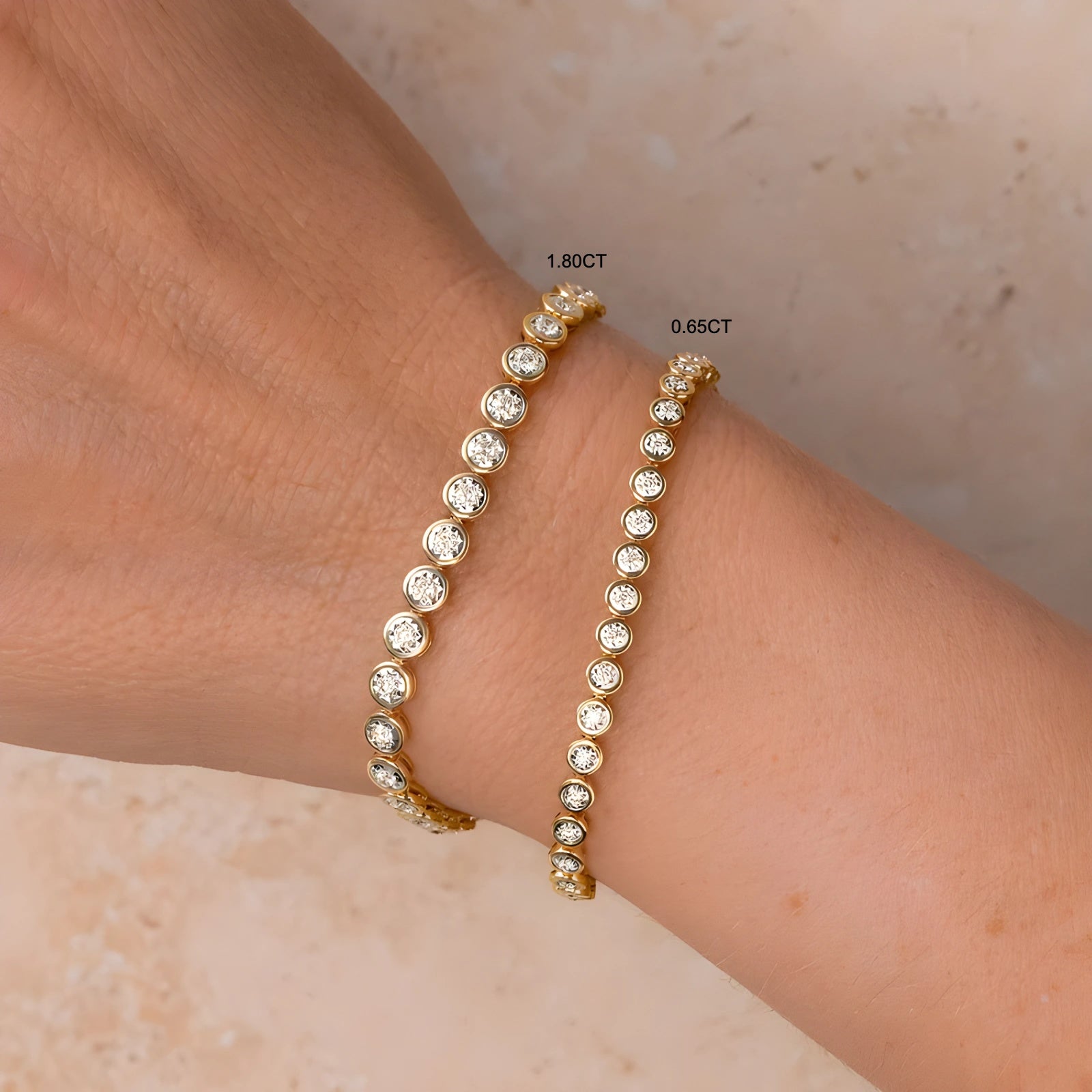 Stella Diamond Bezel Tennis Bracelet