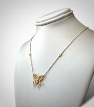 Load image into Gallery viewer, 14KT Yellow Gold Diamond Butterfly Necklace
