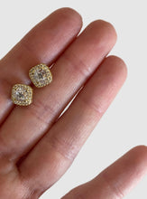 Load image into Gallery viewer, 14Kt Yellow Gold Cubic Zirconia Studs
