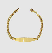 Load image into Gallery viewer, 18Kt Yellow Gold  Kids ID Bracelet
