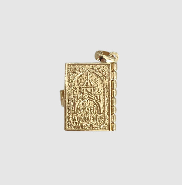14Kt Gold Bible Charm