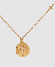 Load image into Gallery viewer, 14Kt Rose Gold Baby&#39;s Cross Necklace
