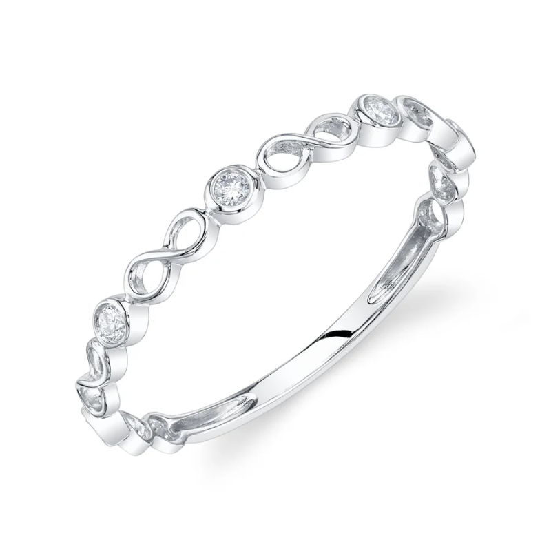 Diamond Bezel Infinity Band