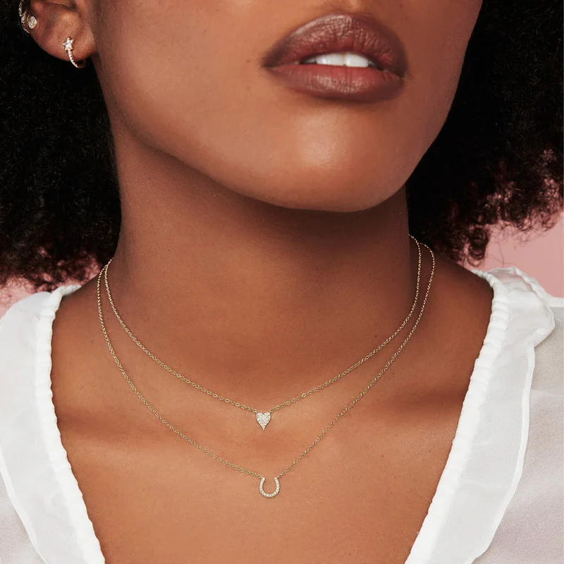 Pavé Heart Necklace