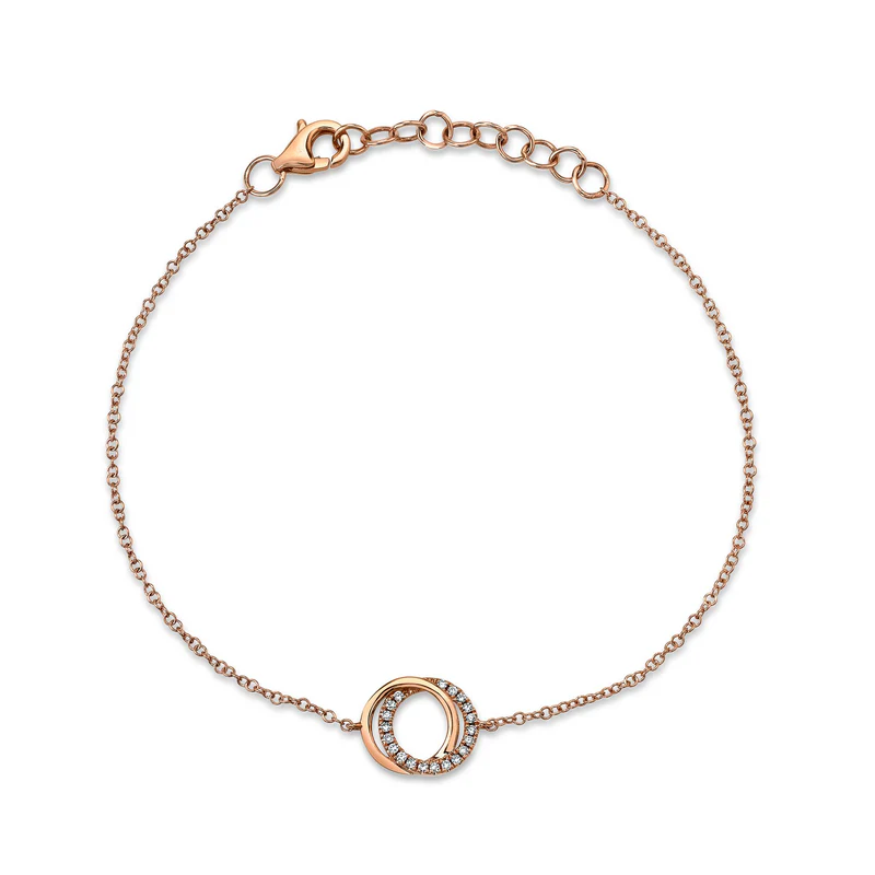 0.07CT Diamond Love Knot Bracelet