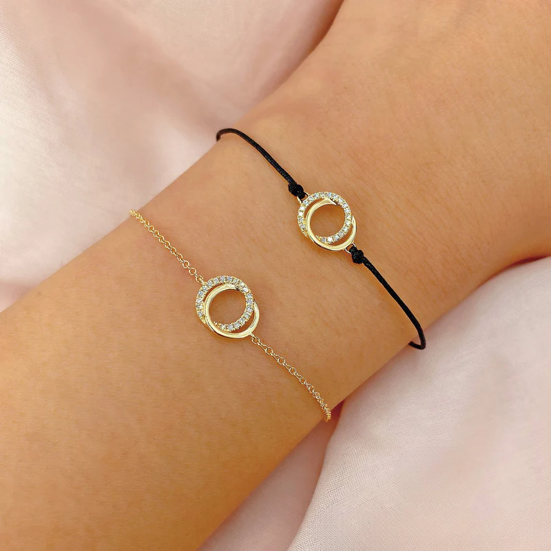 0.07CT Diamond Love Knot Bracelet