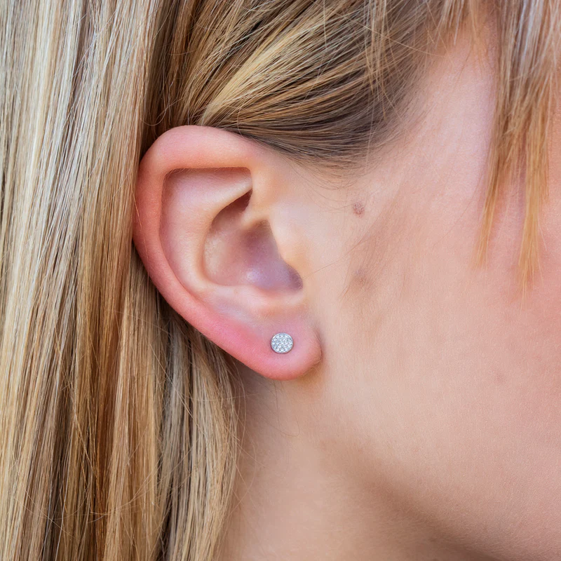 Pavé Circle Studs