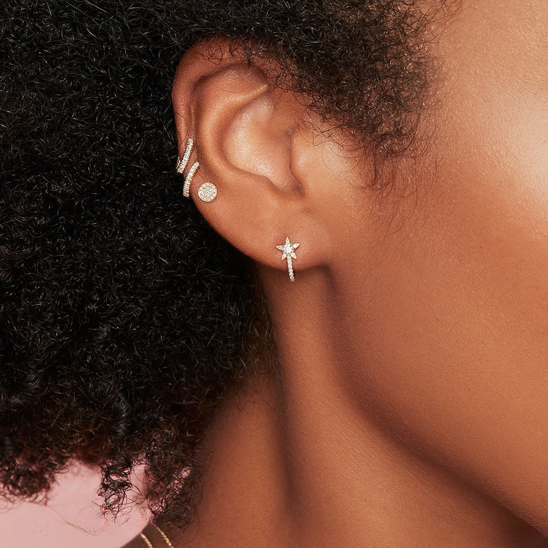 Pavé Circle Studs