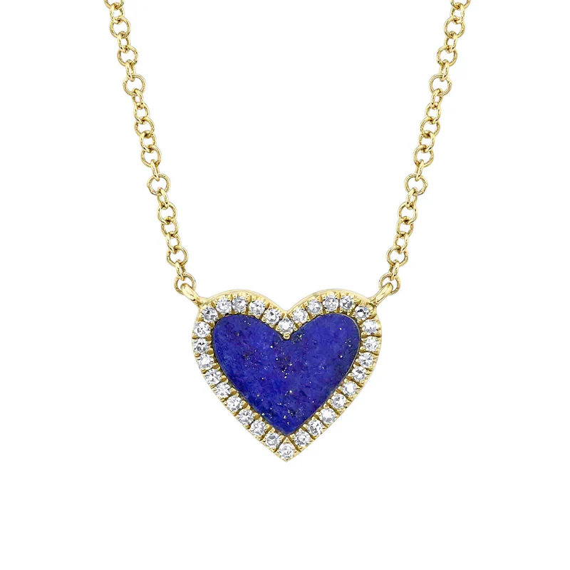 Lapis Heart Necklace