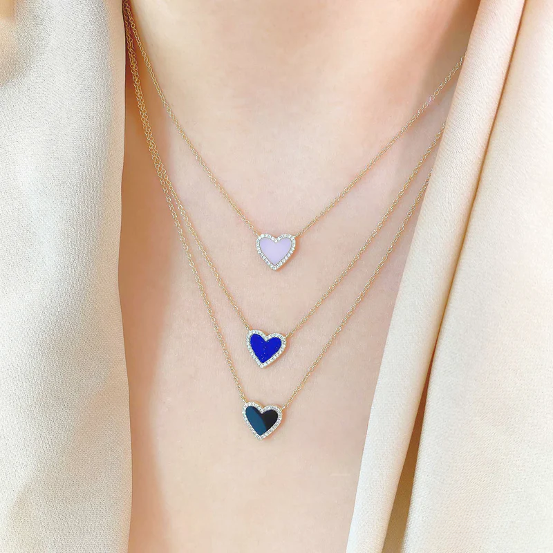 Lapis Heart Necklace