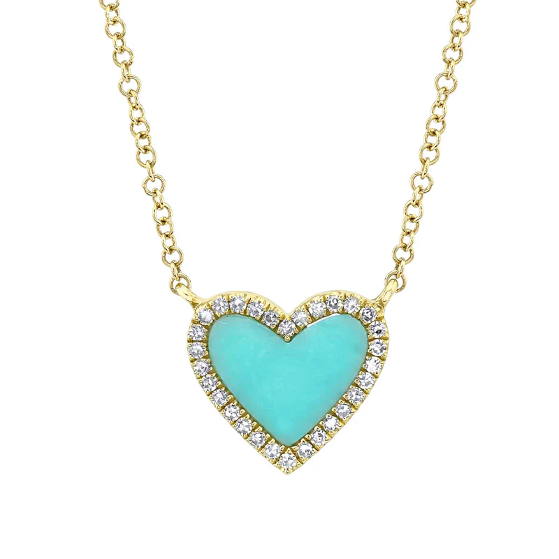 Turquoise Heart Necklace