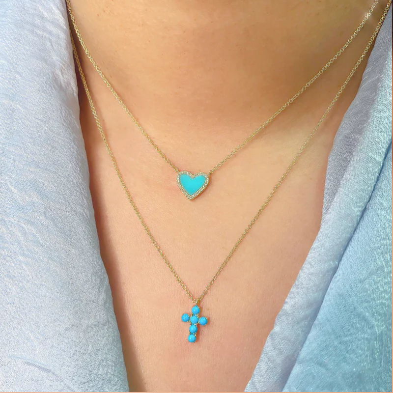 Turquoise Heart Necklace