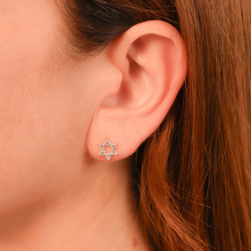 Star of David Studs
