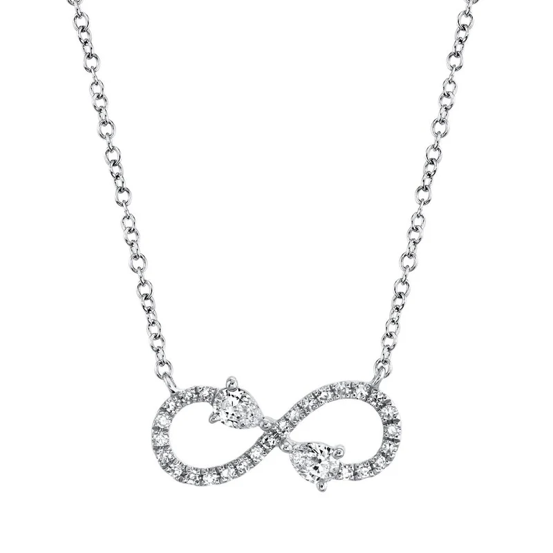 Pear Infinity Necklace
