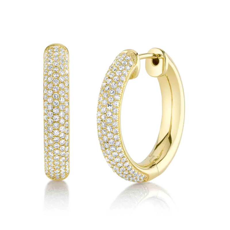 Bold Pavé Hoops