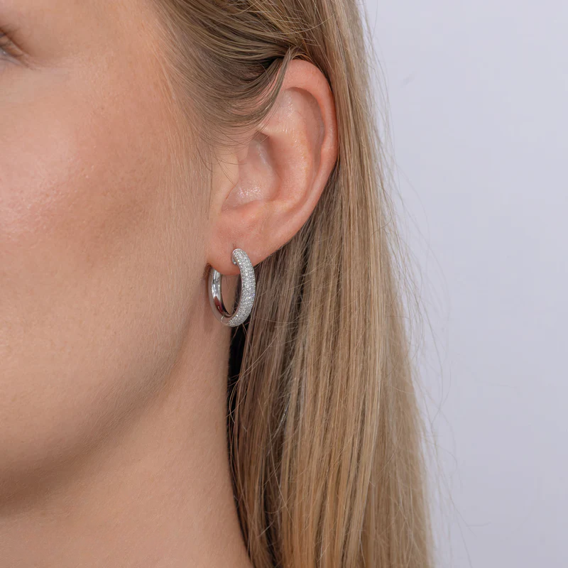 Bold Pavé Hoops