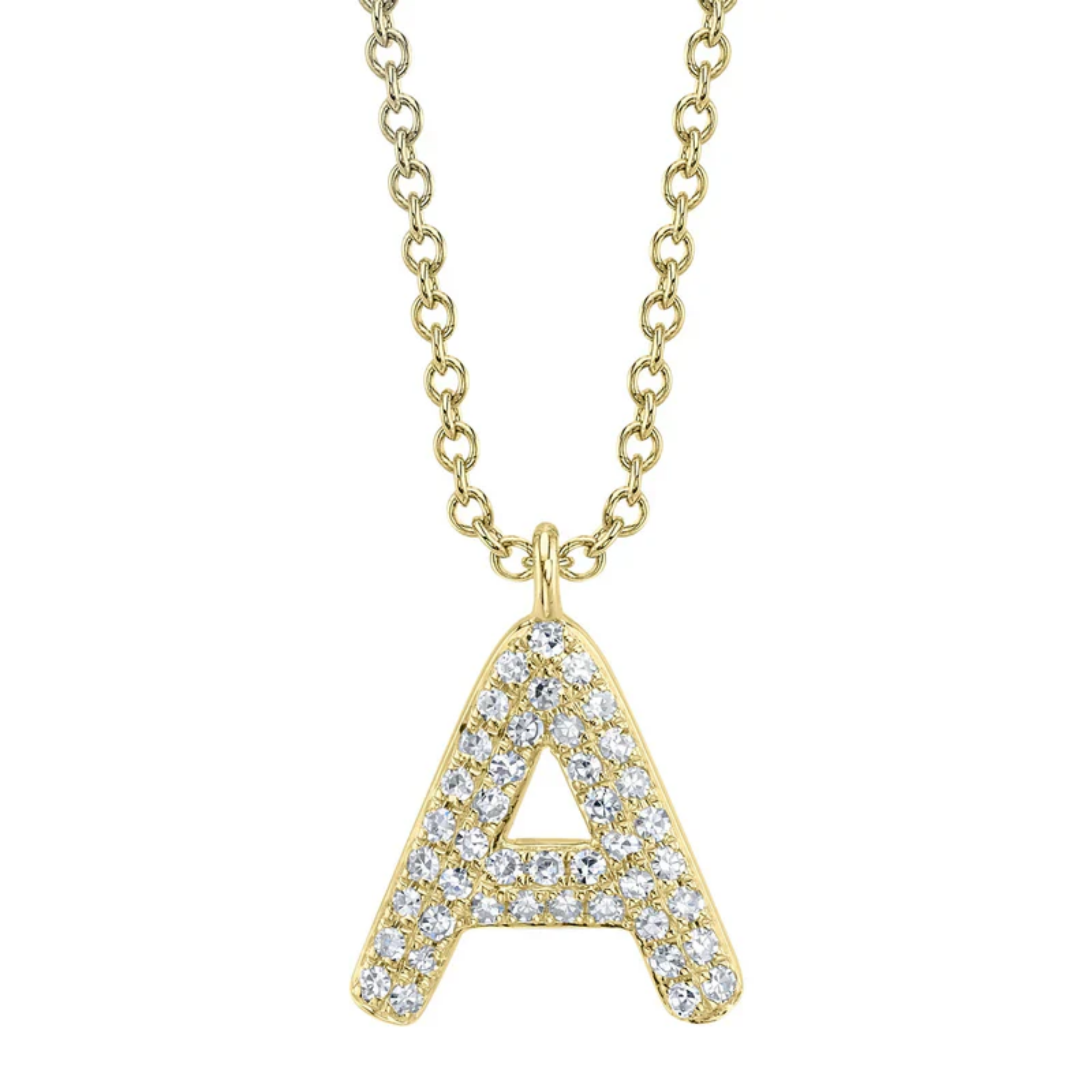 Pavé Initial Necklace