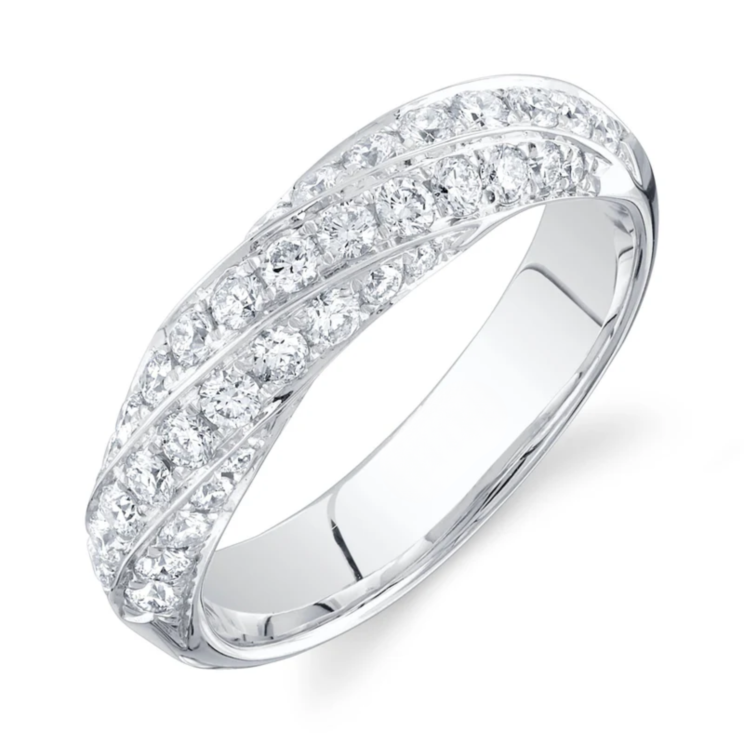 Curved Diamond Band