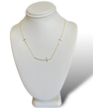 Load image into Gallery viewer, 14KT Diamond Cross Necklace
