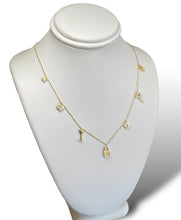 Load image into Gallery viewer, 14KT Multi-Charm Dangle Necklace
