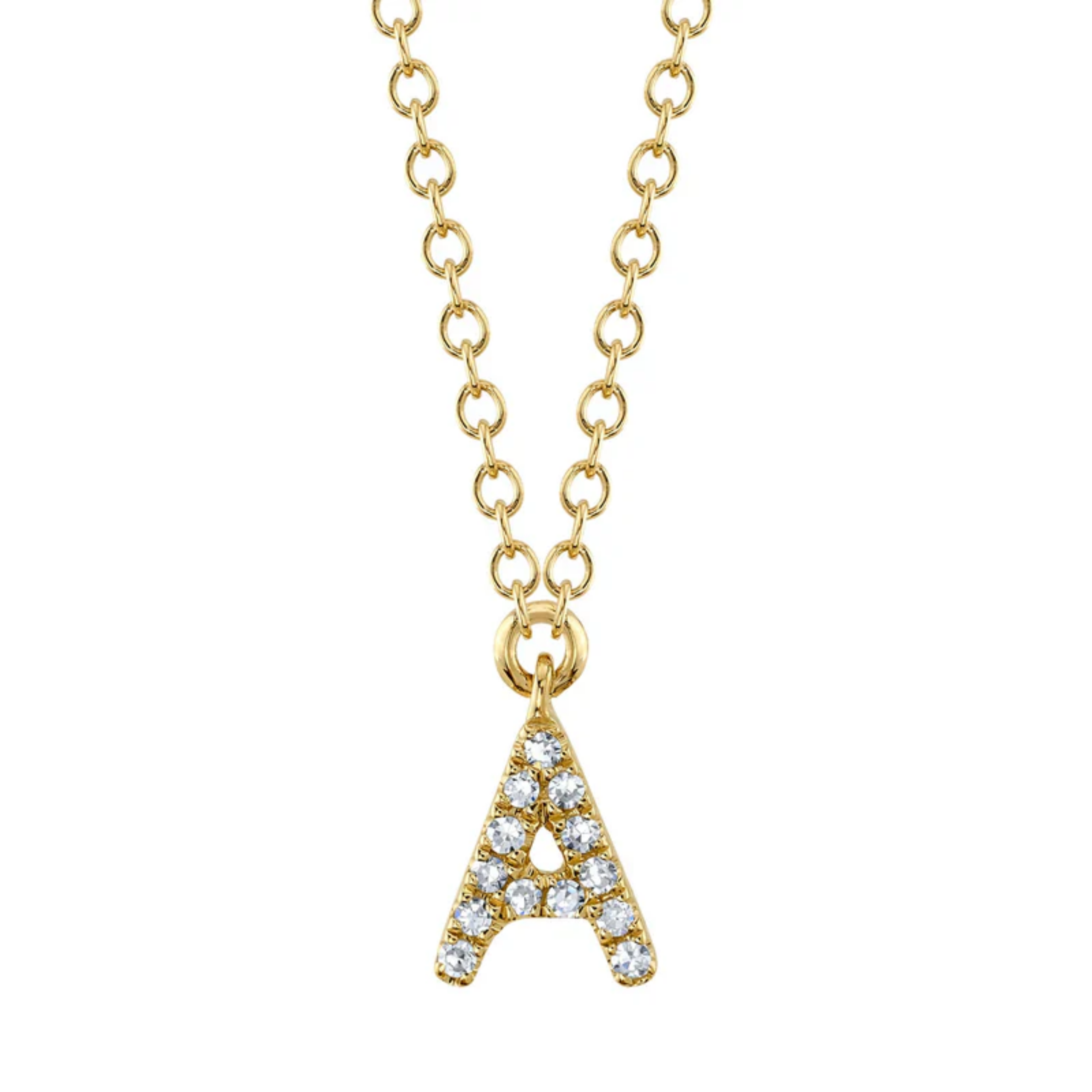 Diamond Initial Necklace