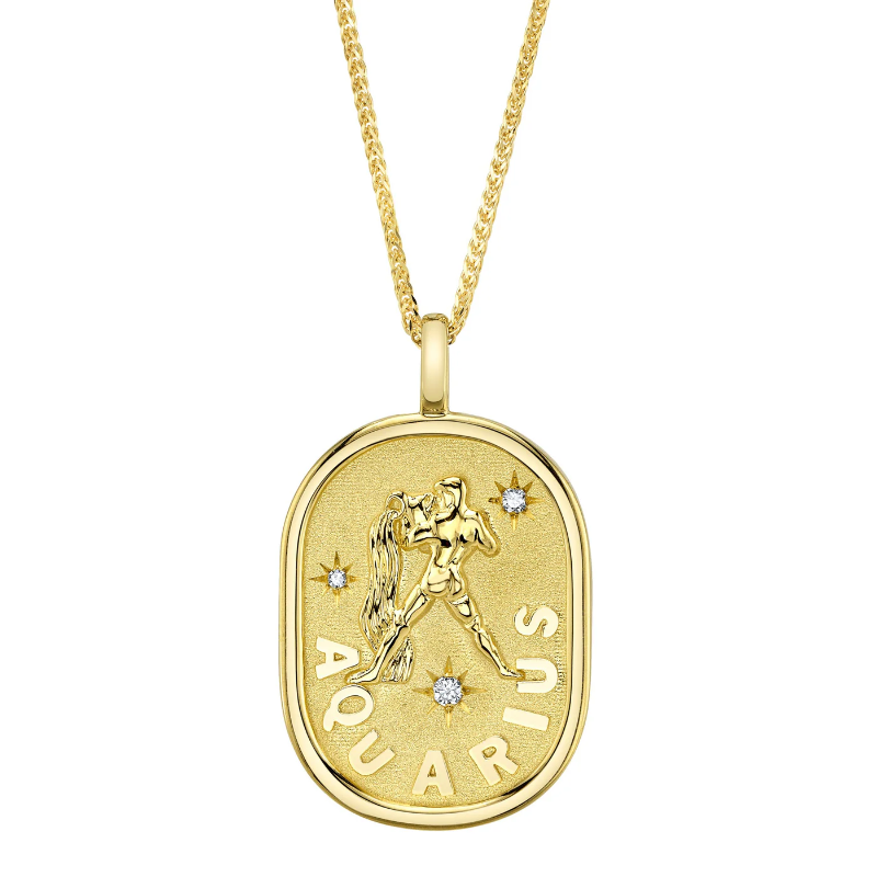 Aquarius Necklace | Solid 14K Gold Jewelry | Nancy's Jewelry