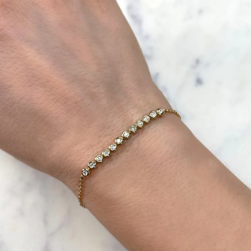 Bezel Chain Bracelet