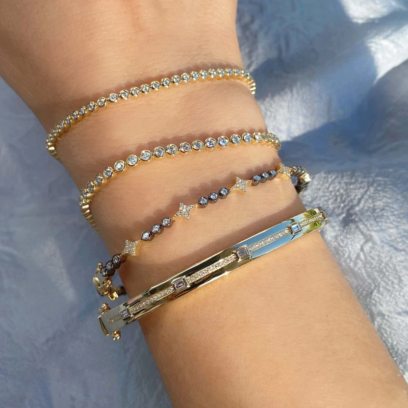 Bezel Tennis Bracelet