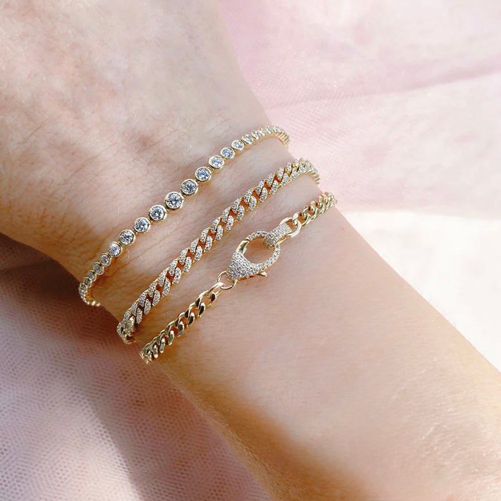 0.84CT Diamond Link Bracelet
