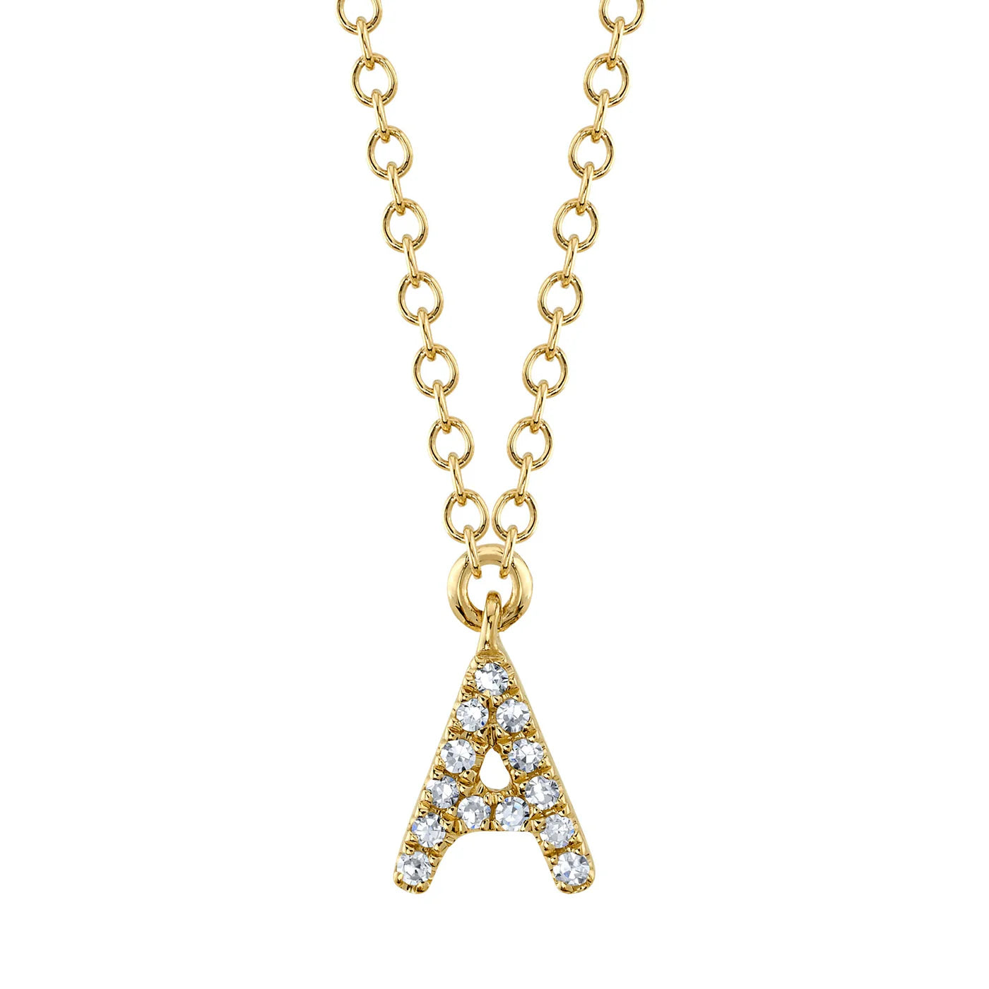 Diamond Initial Necklace