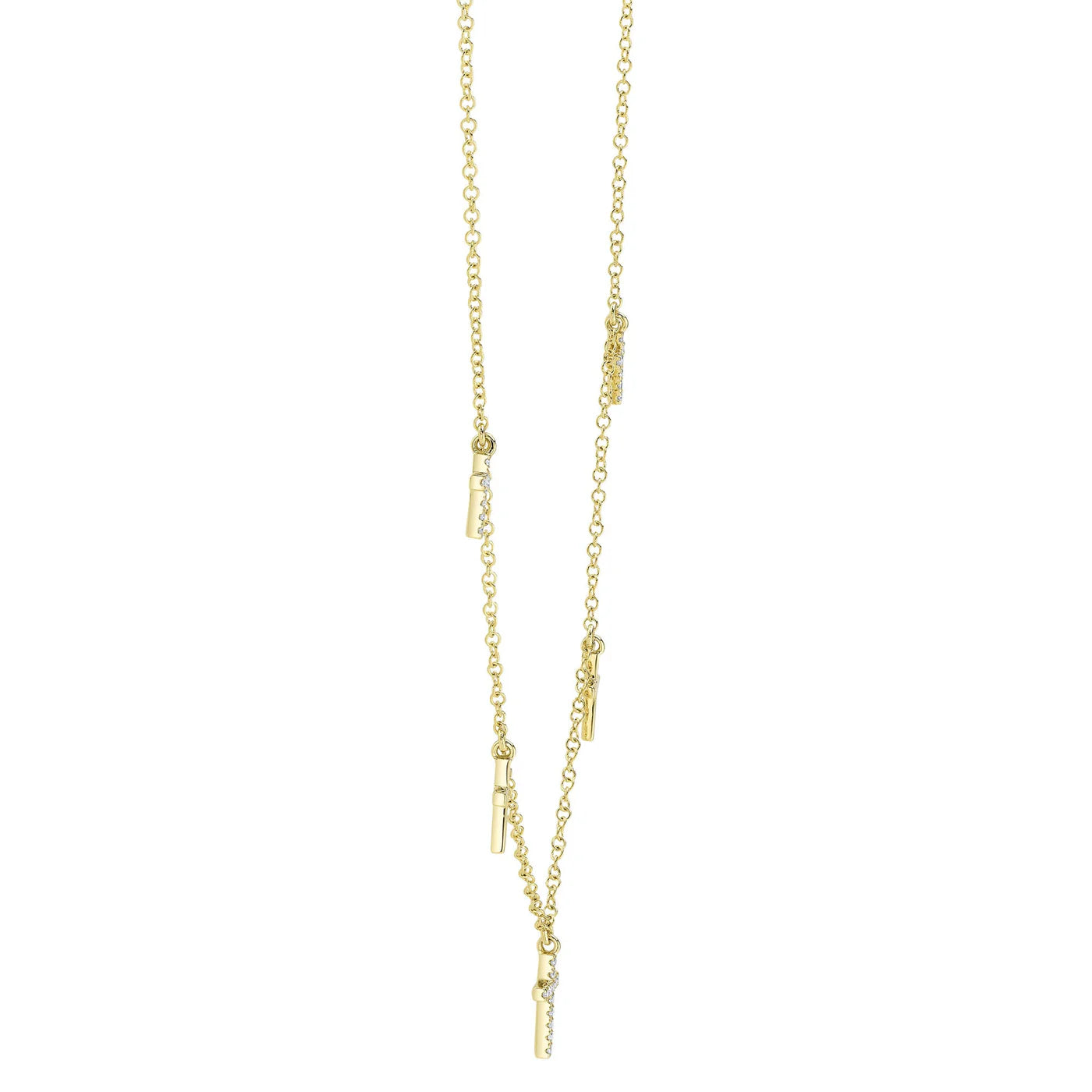 0.09CT Diamond Cross Necklace | Necklaces in 14K Gold = Nancy's Jewelry