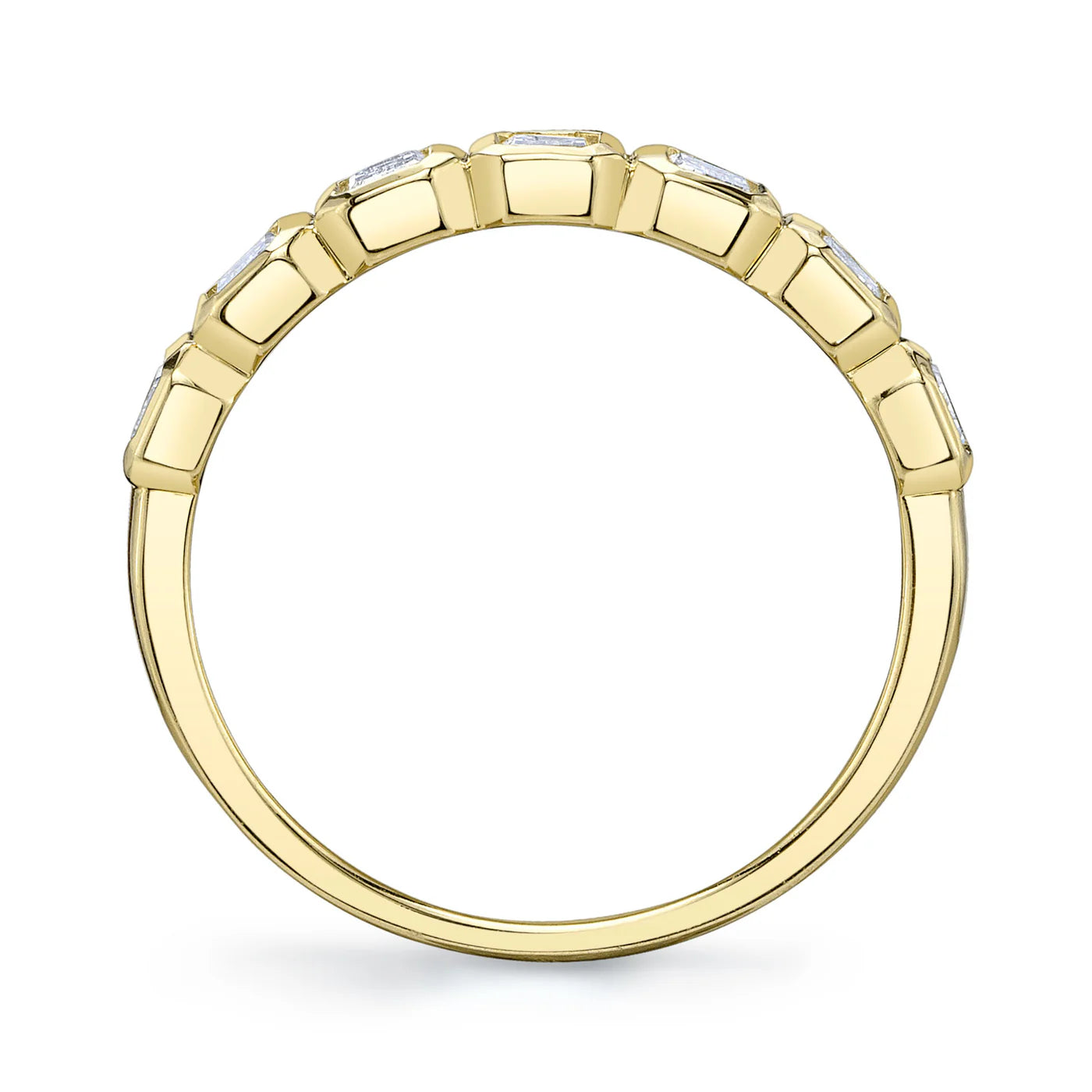1.05CT Diamond Emerald-Cut Band | Rings in 14K Gold = Nancy's Jewelry