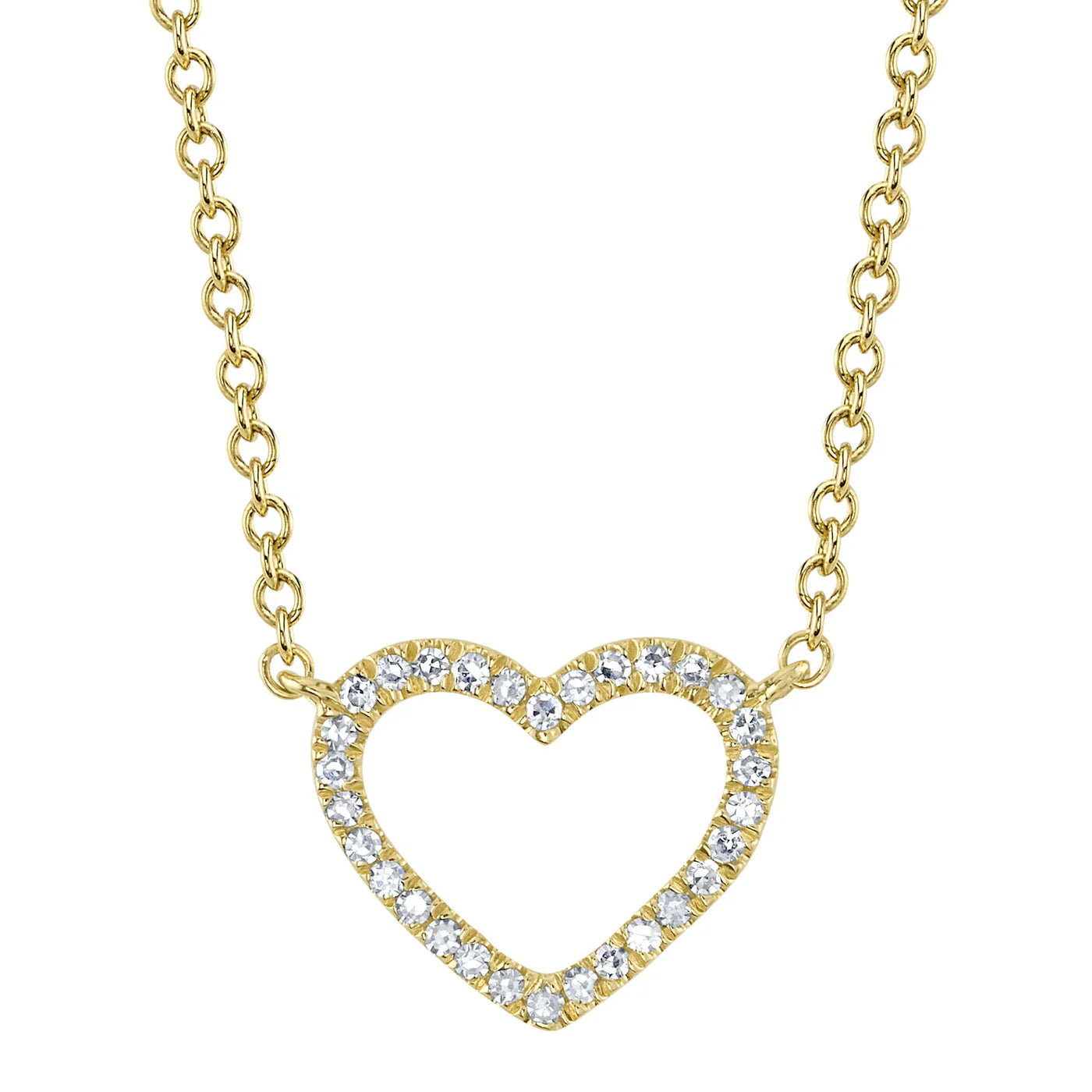0.06CT Diamond Heart Necklace