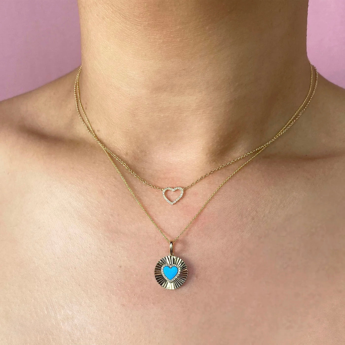 0.06CT Diamond Heart Necklace