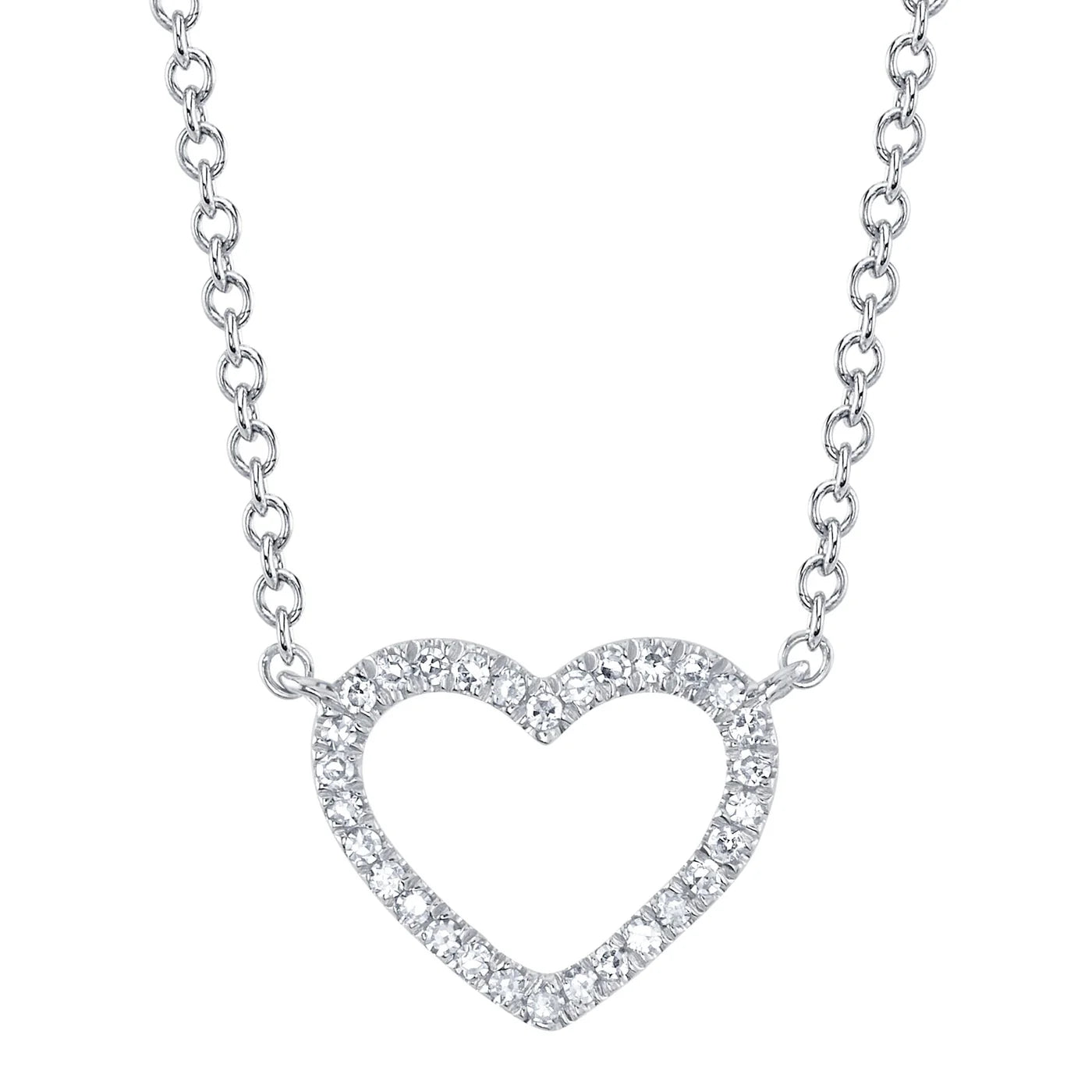 0.06CT Diamond Heart Necklace