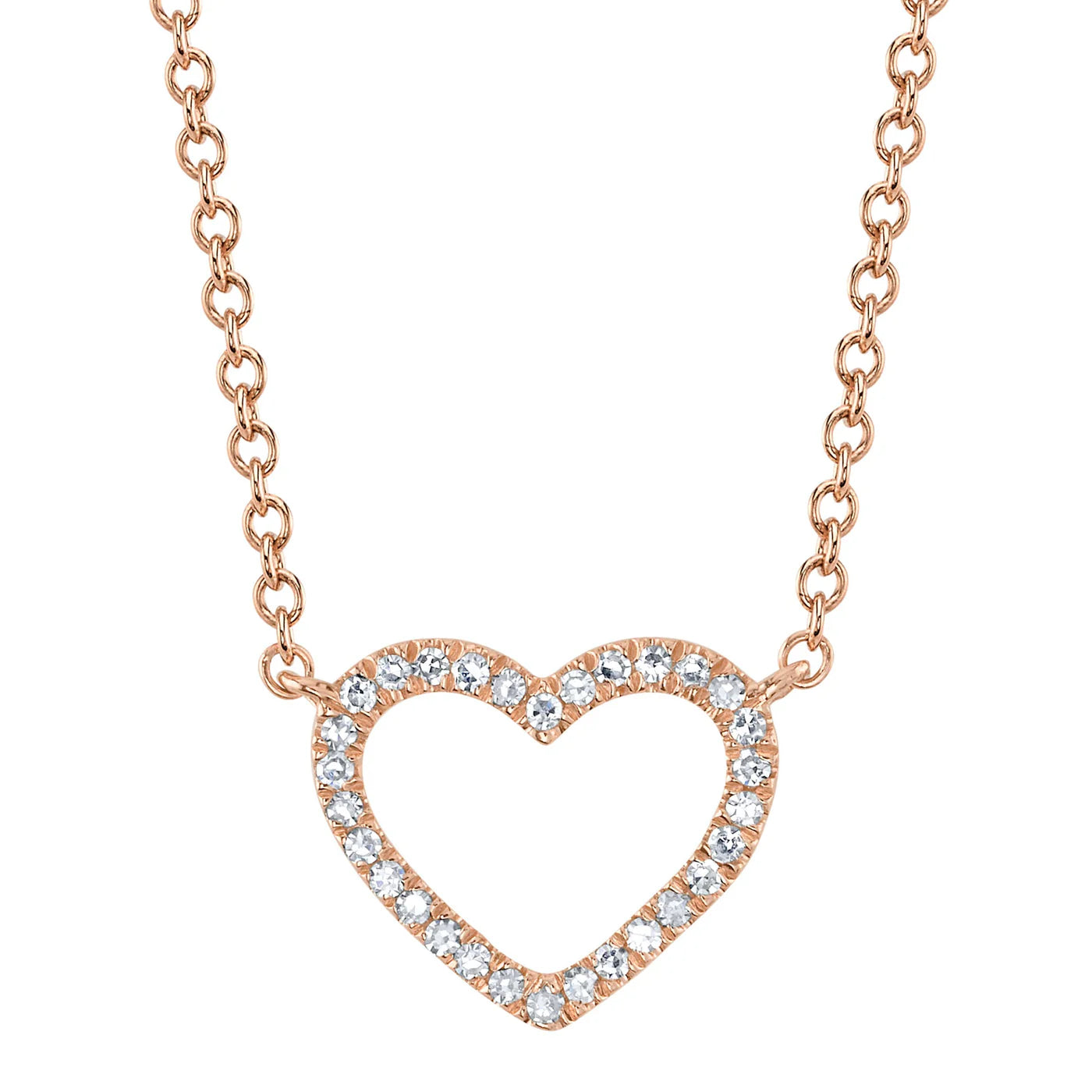 0.06CT Diamond Heart Necklace