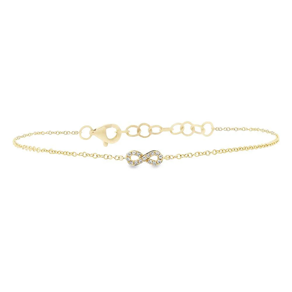 0.04CT Diamond Infinity Bracelet