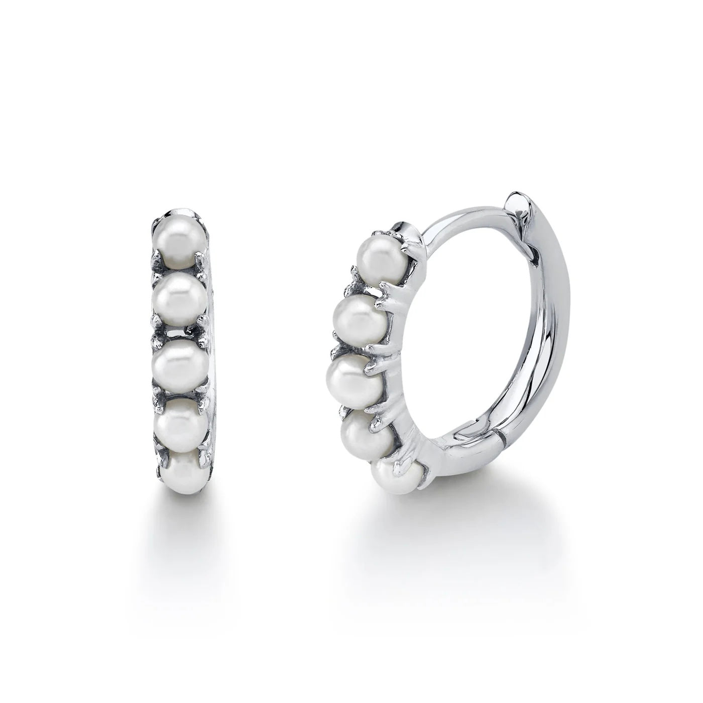 Cultured Pearl Huggie Earring
